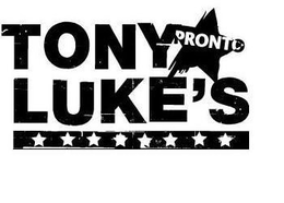 TONY LUKE'S PRONTO trademark