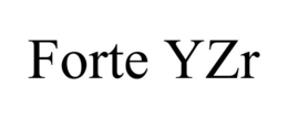 FORTE YZR trademark