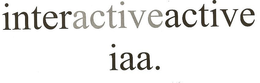 INTERACTIVEACTIVE  IAA. trademark