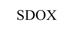 SDOX trademark