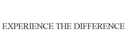 EXPERIENCE THE DIFFERENCE trademark