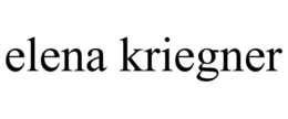 ELENA KRIEGNER trademark