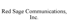 RED SAGE COMMUNICATIONS, INC. trademark