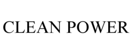 CLEAN POWER trademark