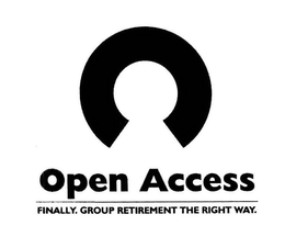 C OPEN ACCESS FINALLY. GROUP RETIREMENT THE RIGHT WAY. trademark