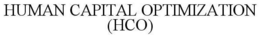 HUMAN CAPITAL OPTIMIZATION (HCO) trademark