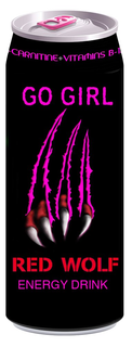 GO GIRL RED WOLF ENERGY DRINK trademark