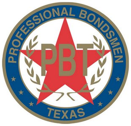 PBT PROFESSIONAL BONDSMEN TEXAS trademark