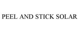 PEEL AND STICK SOLAR trademark