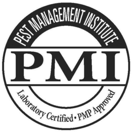 PEST MANAGEMENT INSTITUTE PMI LABORATORY CERTIFIED · PMP APPROVED trademark