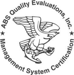 ABS QUALITY EVALUATIONS, INC. MANAGEMENT SYSTEM CERTIFICATION trademark