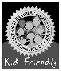 CERTIFIED BY THE GLYCEMIC RESEARCH INSTITUTE WASHINGTON, D.C. KID FRIENDLY trademark