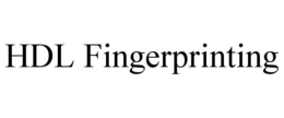 HDL FINGERPRINTING trademark