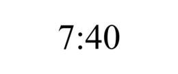 7:40 trademark