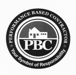 PBC PERFORMANCE BASED CONTRACTOR YOUR SYMBOL OF RESPONSIBILITY trademark