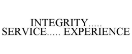 INTEGRITY..... SERVICE..... EXPERIENCE trademark