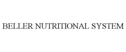 BELLER NUTRITIONAL SYSTEM trademark