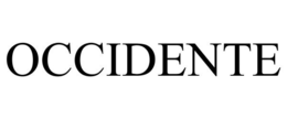 OCCIDENTE trademark