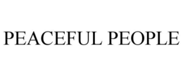 PEACEFUL PEOPLE trademark