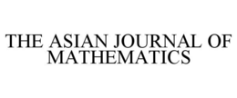 THE ASIAN JOURNAL OF MATHEMATICS trademark
