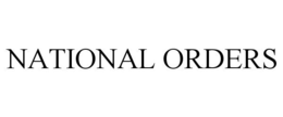 NATIONAL ORDERS trademark