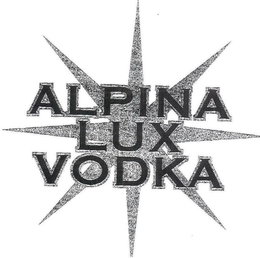 ALPINA LUX VODKA trademark
