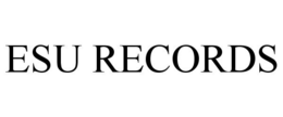 ESU RECORDS trademark