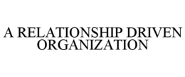 A RELATIONSHIP DRIVEN ORGANIZATION trademark