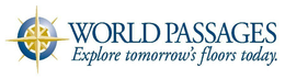 WORLD PASSAGES EXPLORE TOMORROW'S FLOORS TODAY. trademark
