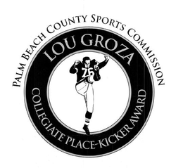 PALM BEACH COUNTY SPORTS COMMISSION LOU GROZA COLLEGIATE PLACE-KICKER AWARD trademark