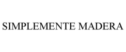 SIMPLEMENTE MADERA trademark
