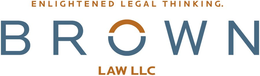 ENLIGHTENED LEGAL THINKING. BROWN LAW LLC trademark