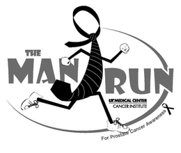 THE MAN RUN UT MEDICAL CENTER CANCER INSTITUTE FOR PROSTATE CANCER AWARENESS trademark