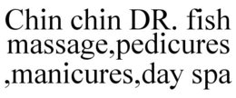 CHIN CHIN DR. FISH MASSAGE,PEDICURES ,MANICURES,DAY SPA trademark