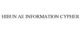 HIBUN AE INFORMATION CYPHER trademark