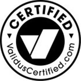 V CERTIFIED VALIDUSCERTIFIED.COM trademark