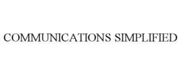 COMMUNICATIONS SIMPLIFIED trademark