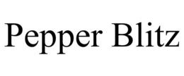 PEPPER BLITZ trademark