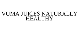 VUMA JUICES NATURALLY HEALTHY trademark