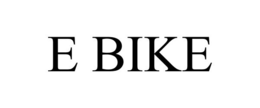 E BIKE trademark