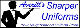 AVERILL'S SHARPER UNIFORMS YOUR NEIGHBORHOOD UNIFORM STORE trademark