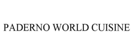 PADERNO WORLD CUISINE trademark
