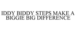 IDDY BIDDY STEPS MAKE A BIGGIE BIG DIFFERENCE trademark