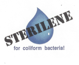 STERILENE FOR COLIFORM BACTERIA! trademark