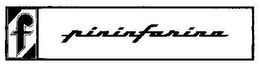 F PININFARINA trademark