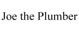 JOE THE PLUMBER trademark