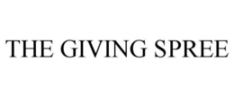 THE GIVING SPREE trademark