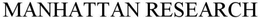 MANHATTAN RESEARCH trademark