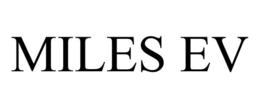 MILES EV trademark