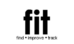 FIT FIND · IMPROVE · TRACK trademark